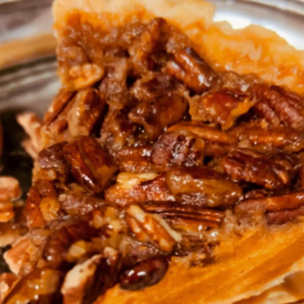 Pecan Glazed Sweet Potato Pie