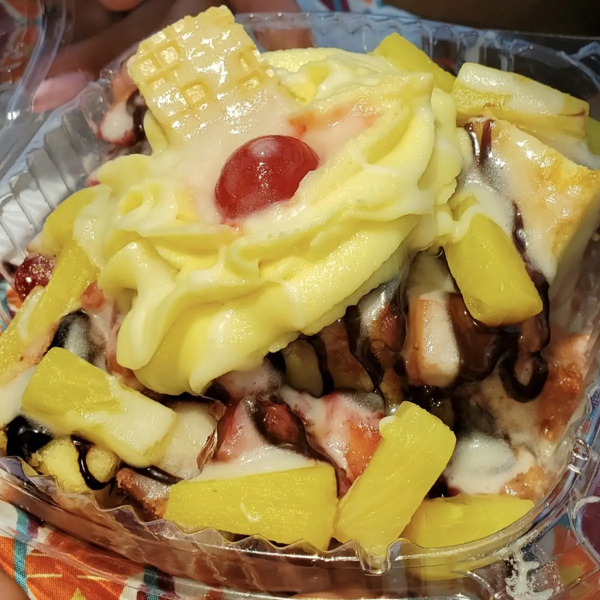 Banana Split Pound Cake Bites