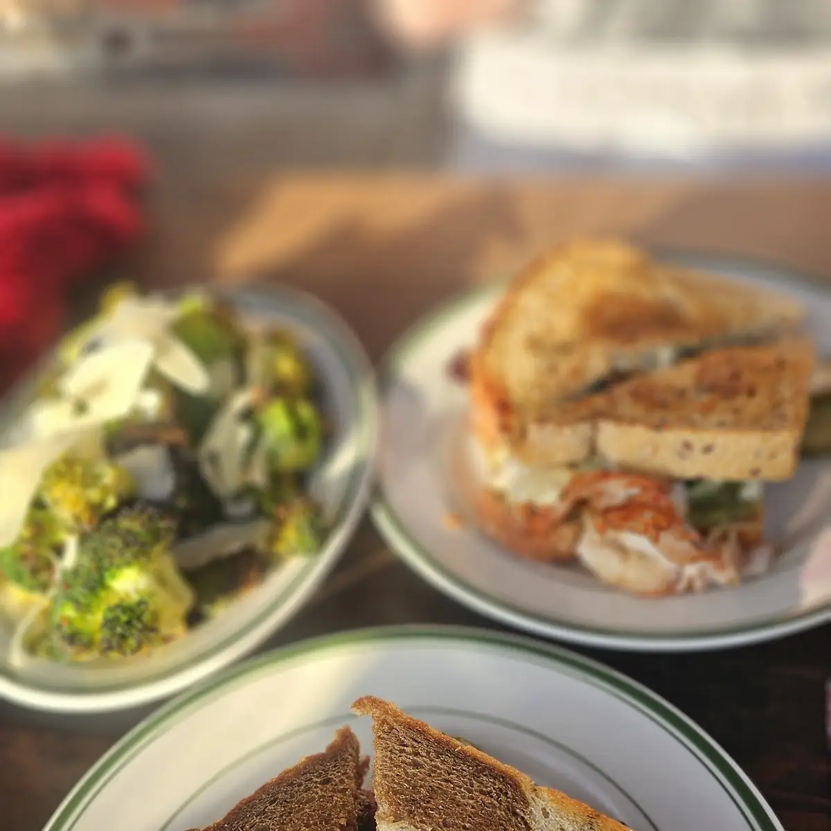 Warm Smoked Turkey Sandwich