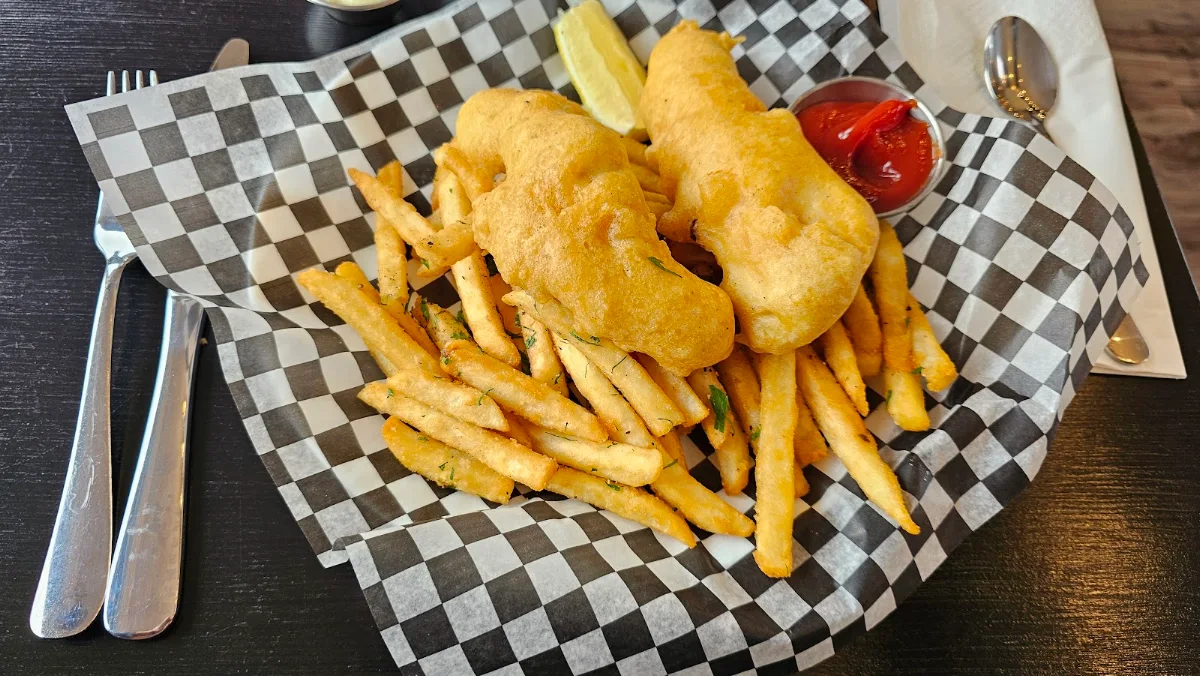 Fish and Chips with Sauces