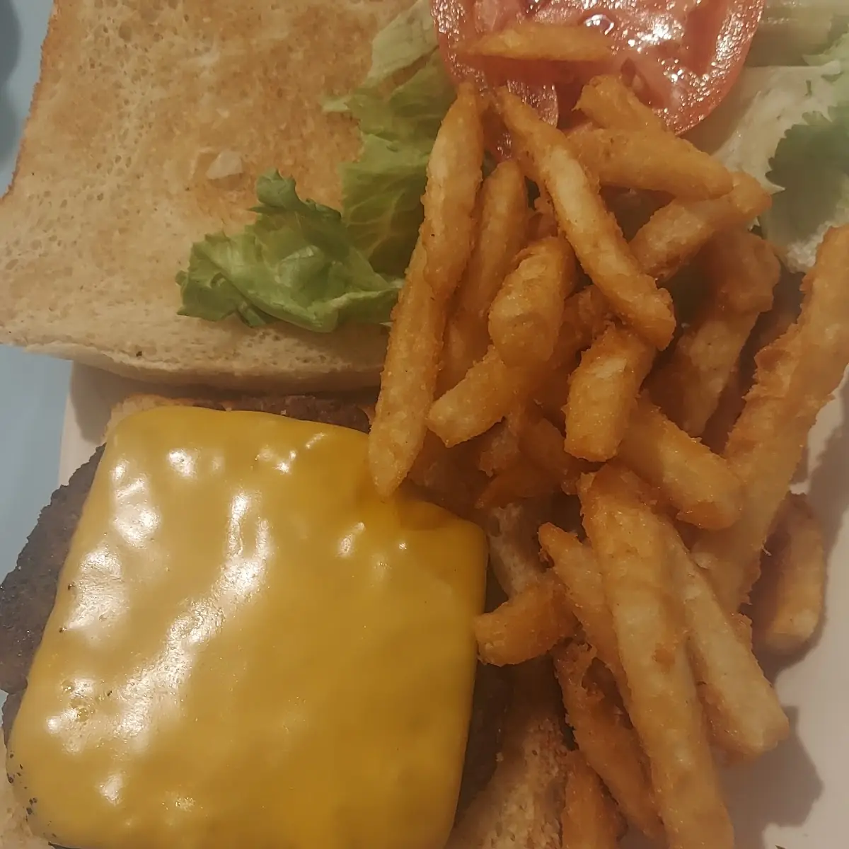 Cheese Burger with Fries