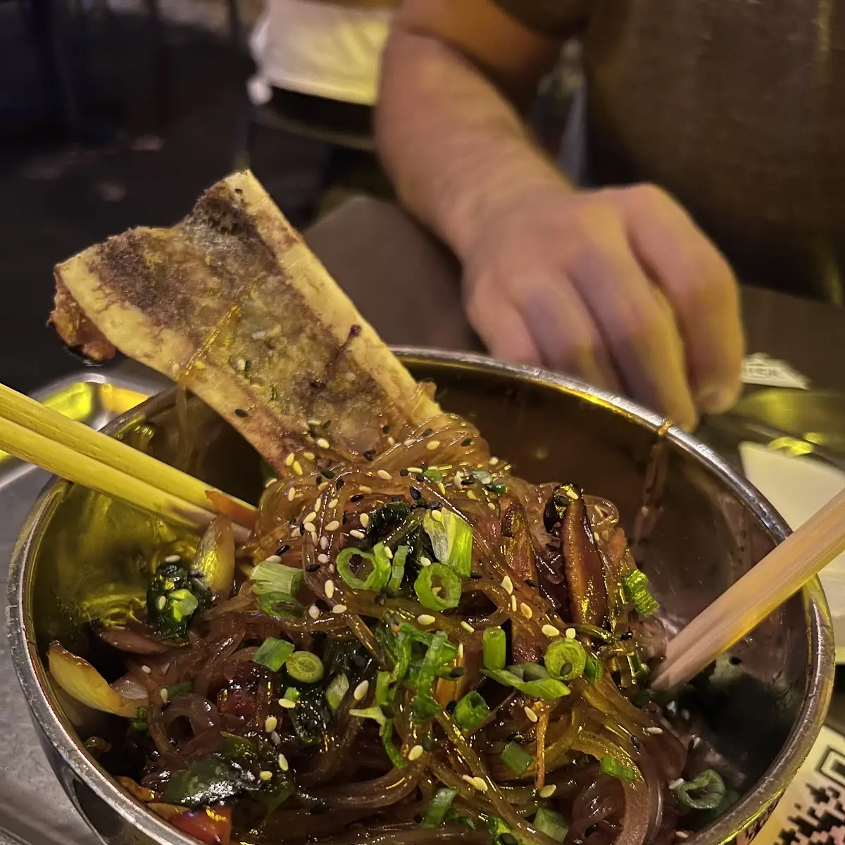 Glass Noodles with Bone Marrow