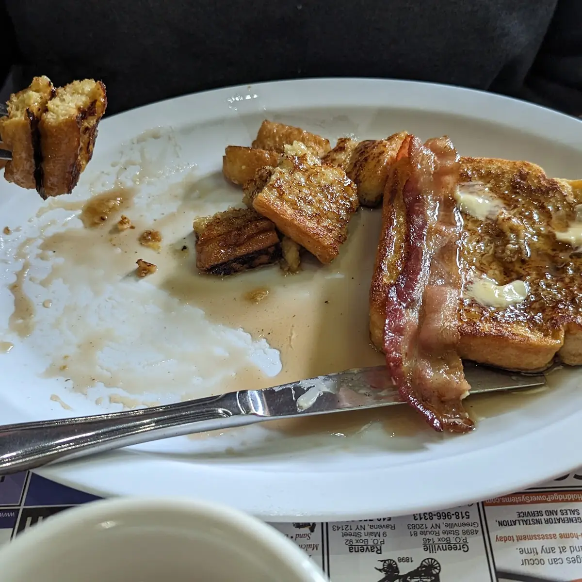French Toast with Crispy Bacon
