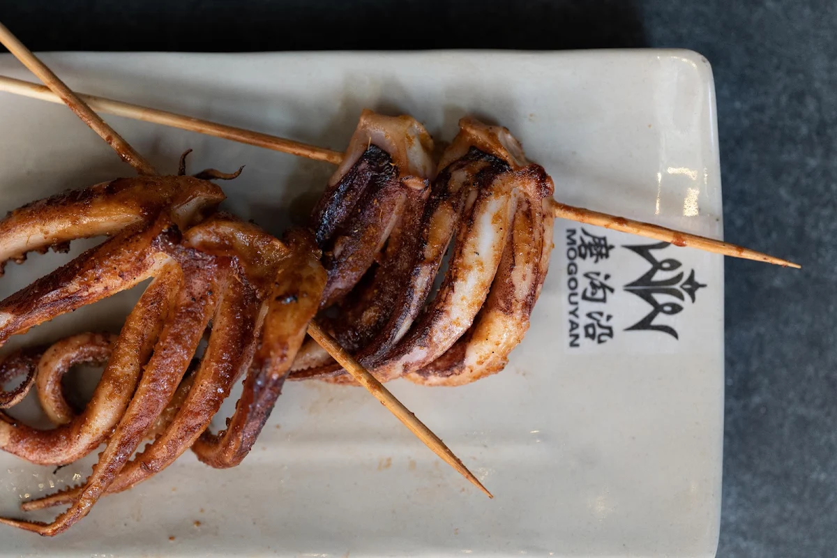 Squid Tentacles, Mogouyan Hand Pulled Noodle (West Edmonton Mall) 磨沟沿老字号兰州牛肉面