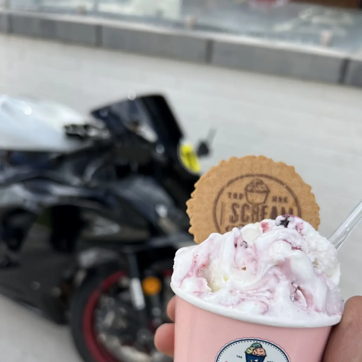Watermelon on Green Tea Cone
