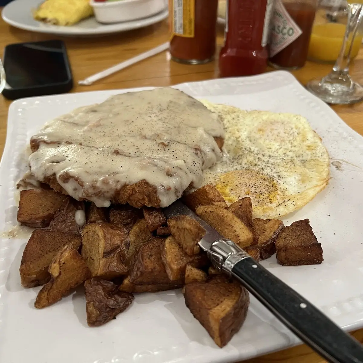 Chicken Fried Steak and Eggs