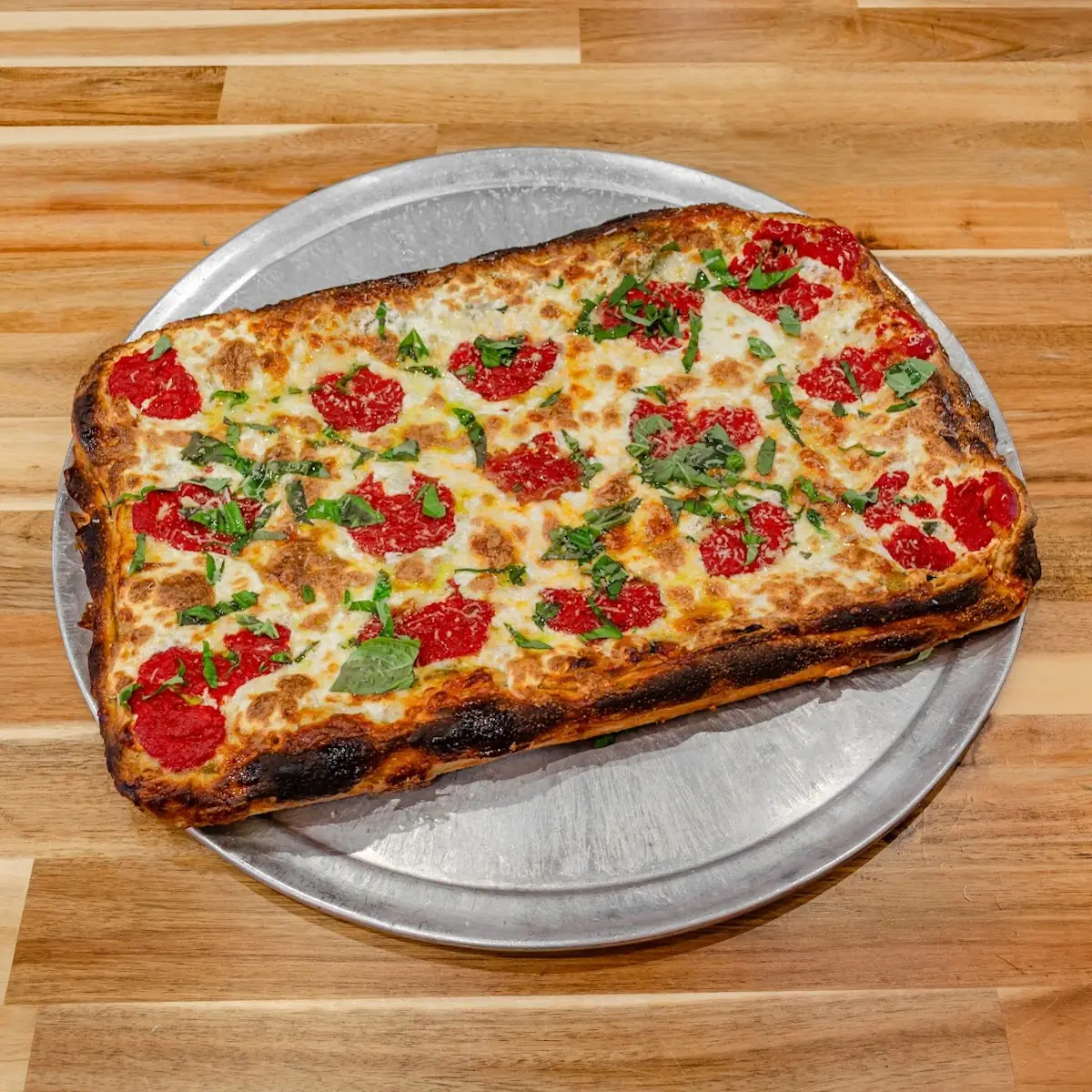 Deep Dish Grandma Pizza