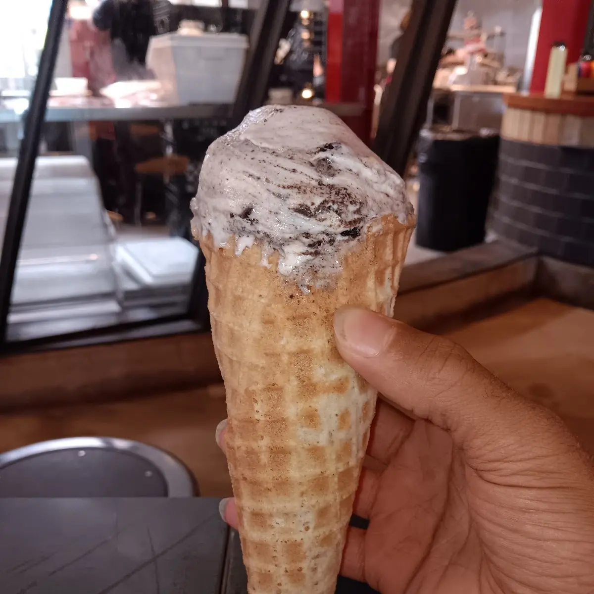 Salted Oreo Cookie Waffle