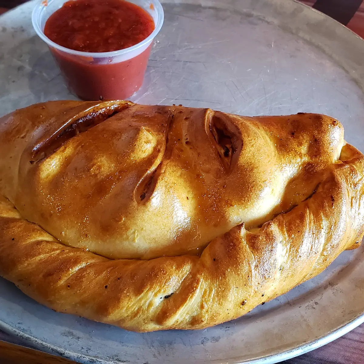Chicken Alfredo Calzone