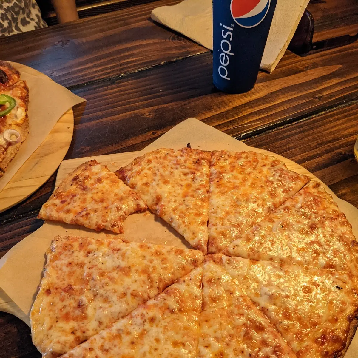 Cheese Pizza with a Bite Taken Out of It
