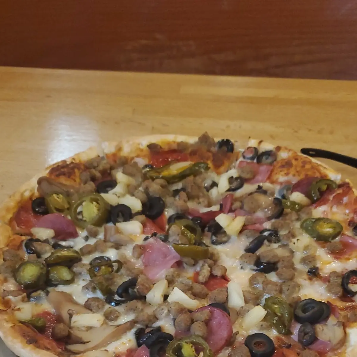 Combo with Black Olives & Mushroom Pizza