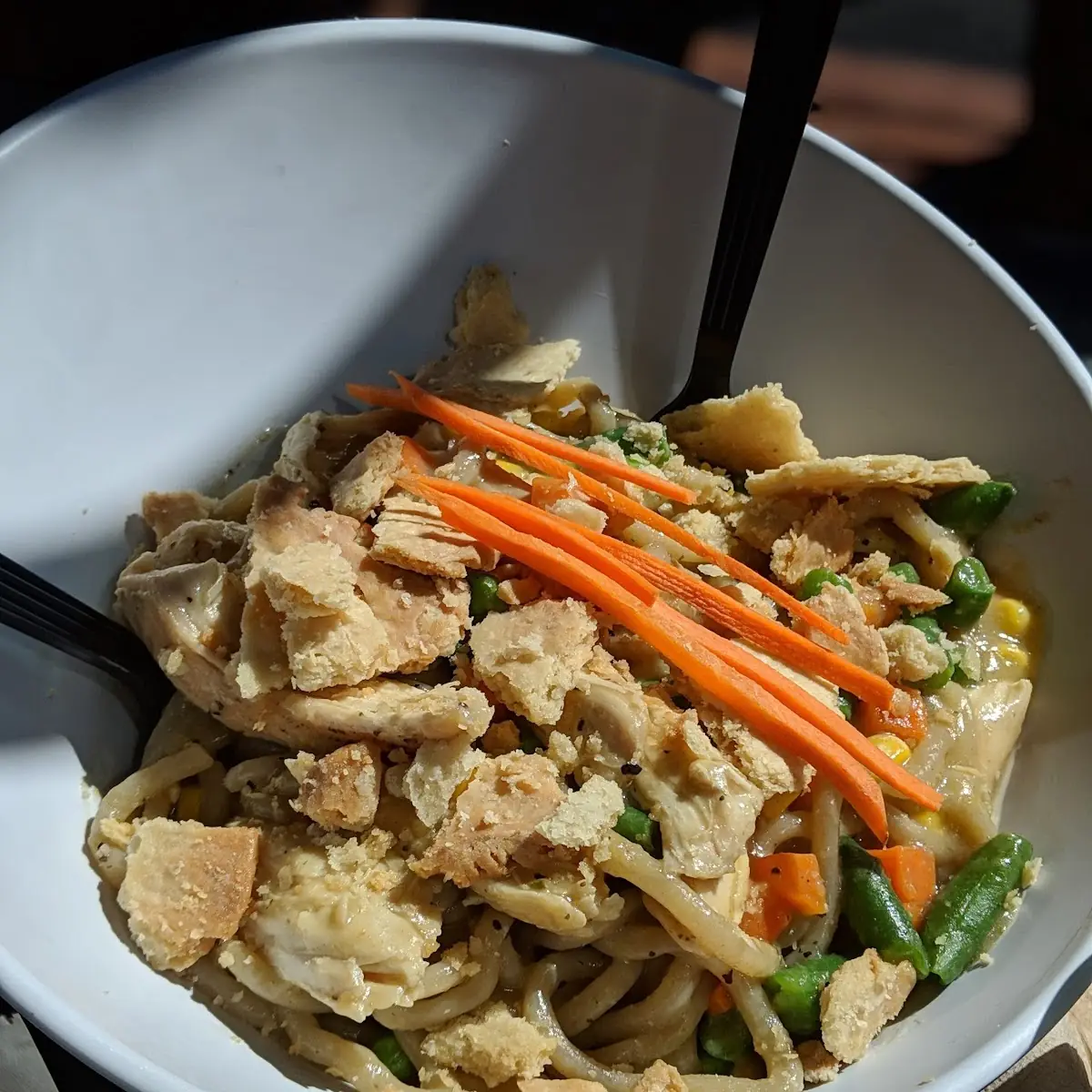 Pot Pie Noodle Bowl