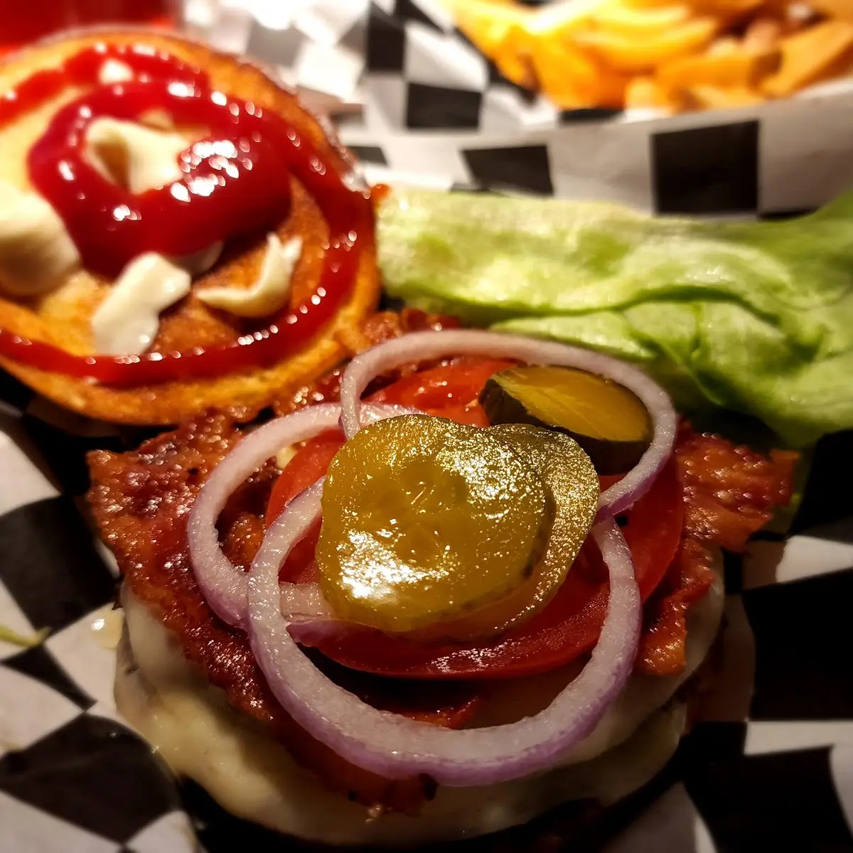 Double Cheeseburger Add Bacon