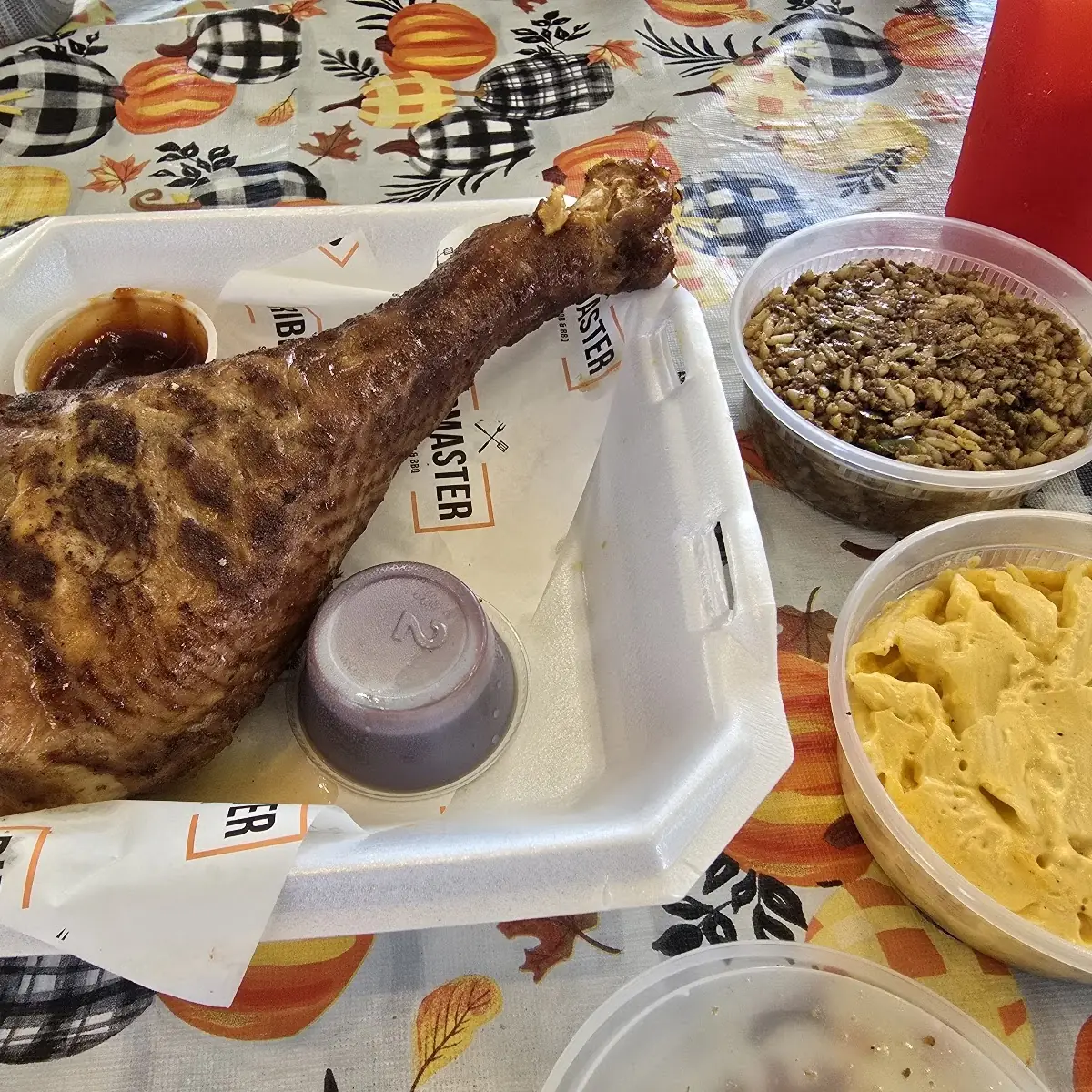 Smoked Turkey Leg Plate