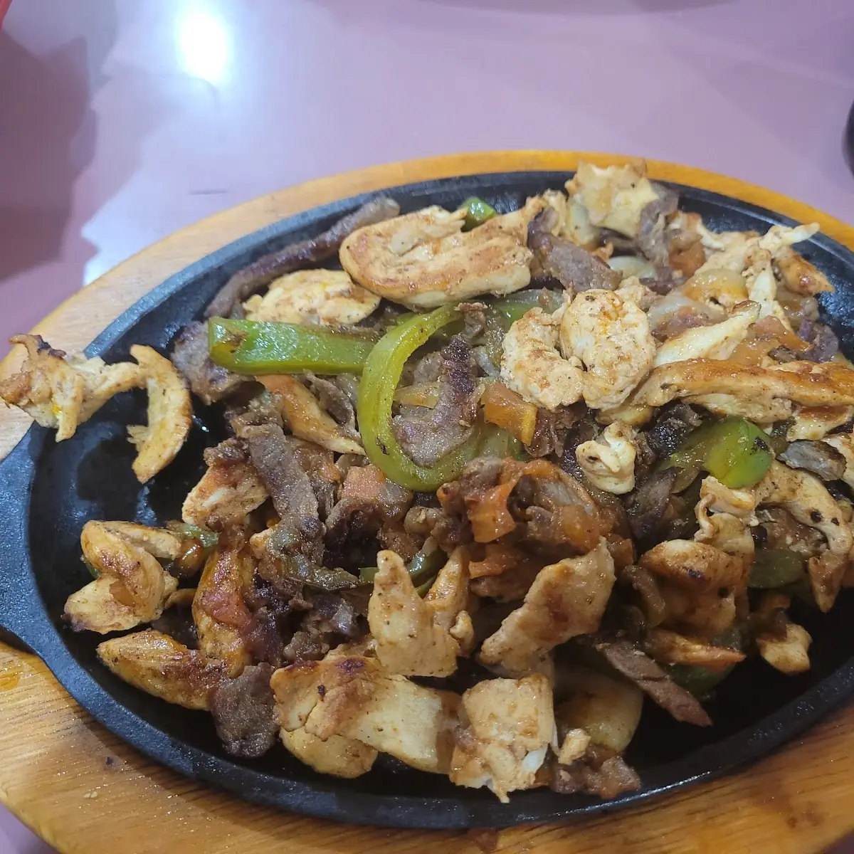 Steak Chicken Shrimp Fajitas