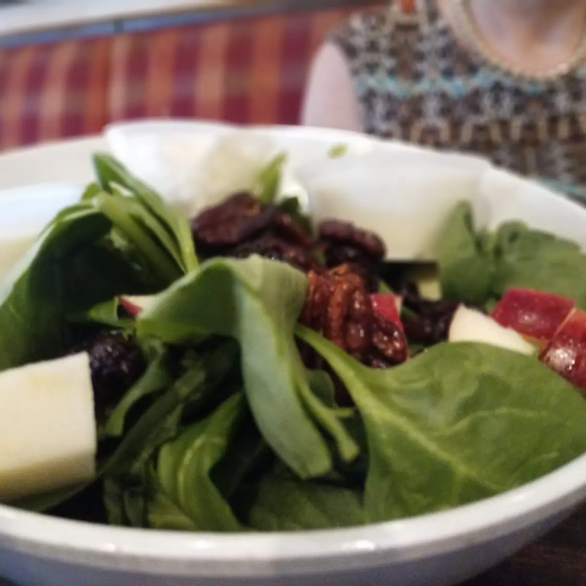 Enlightened Spinach Salad