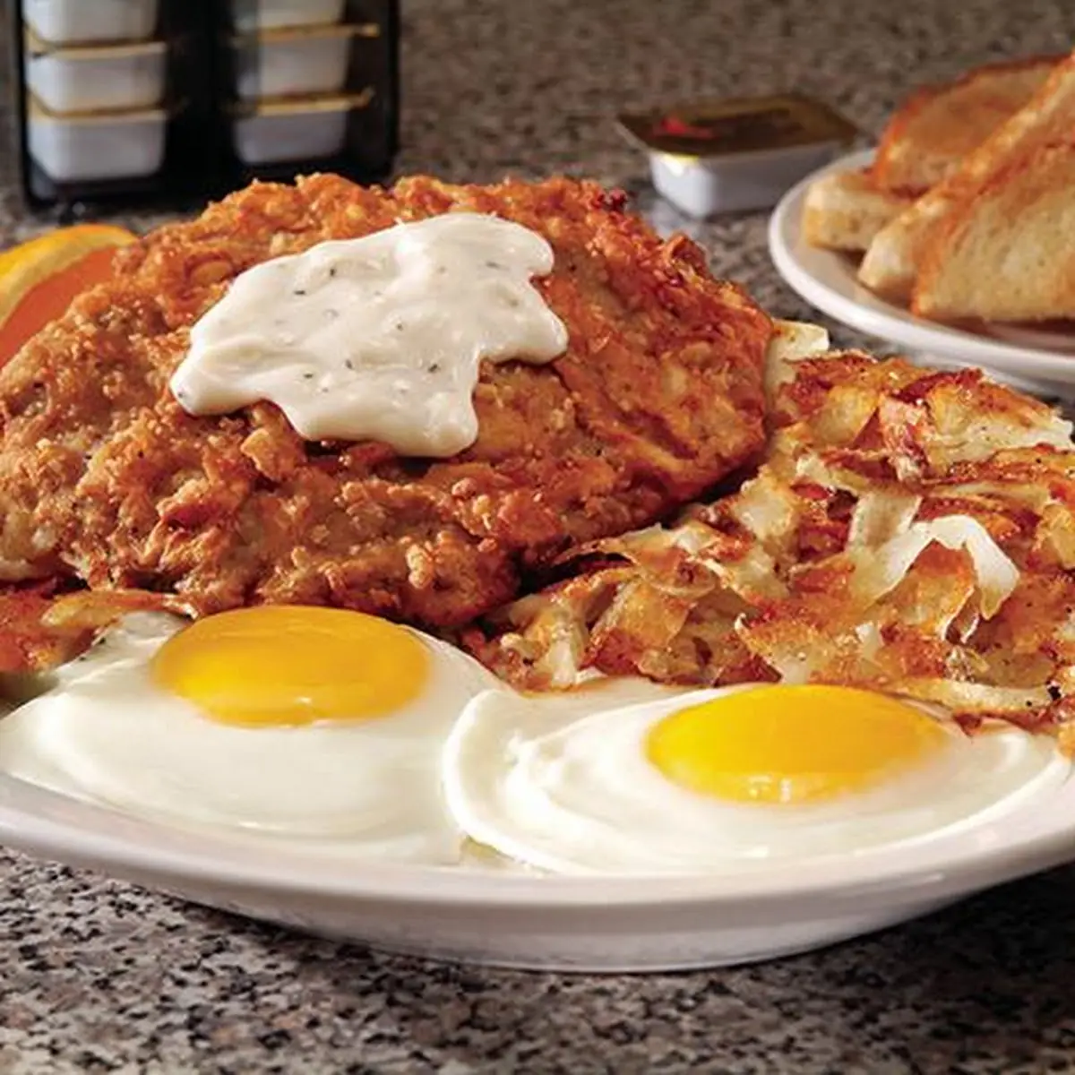 Country Fried Steak and Eggs