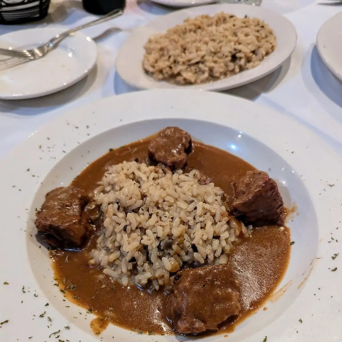 Short Ribs with Mushroom Risotto