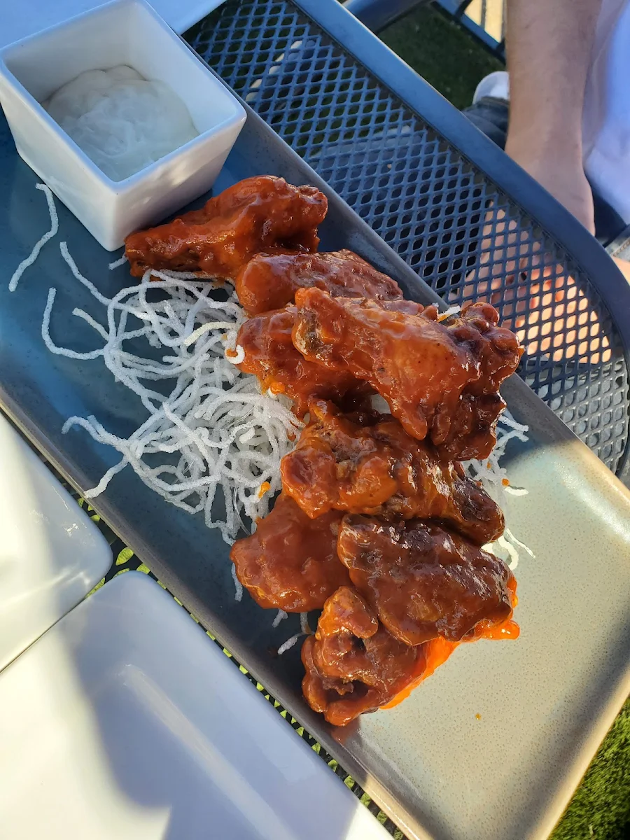 Chicken Wings with Homemade Buffalo Sauce, The Hot Grill