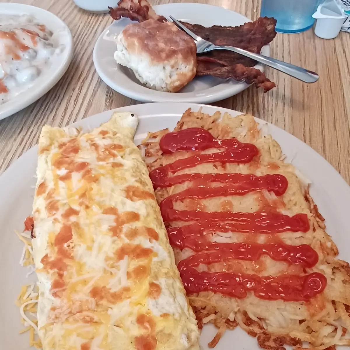 Natti Omelette with Hash Browns