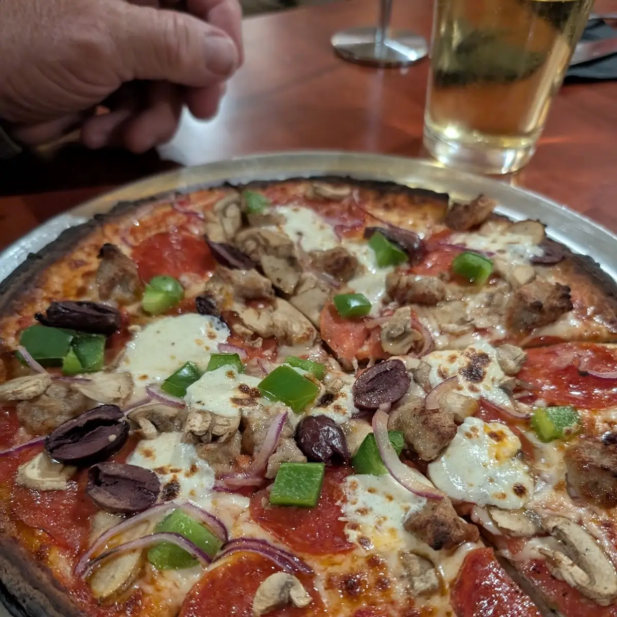 Supreme Pizza with Cauliflower Crust