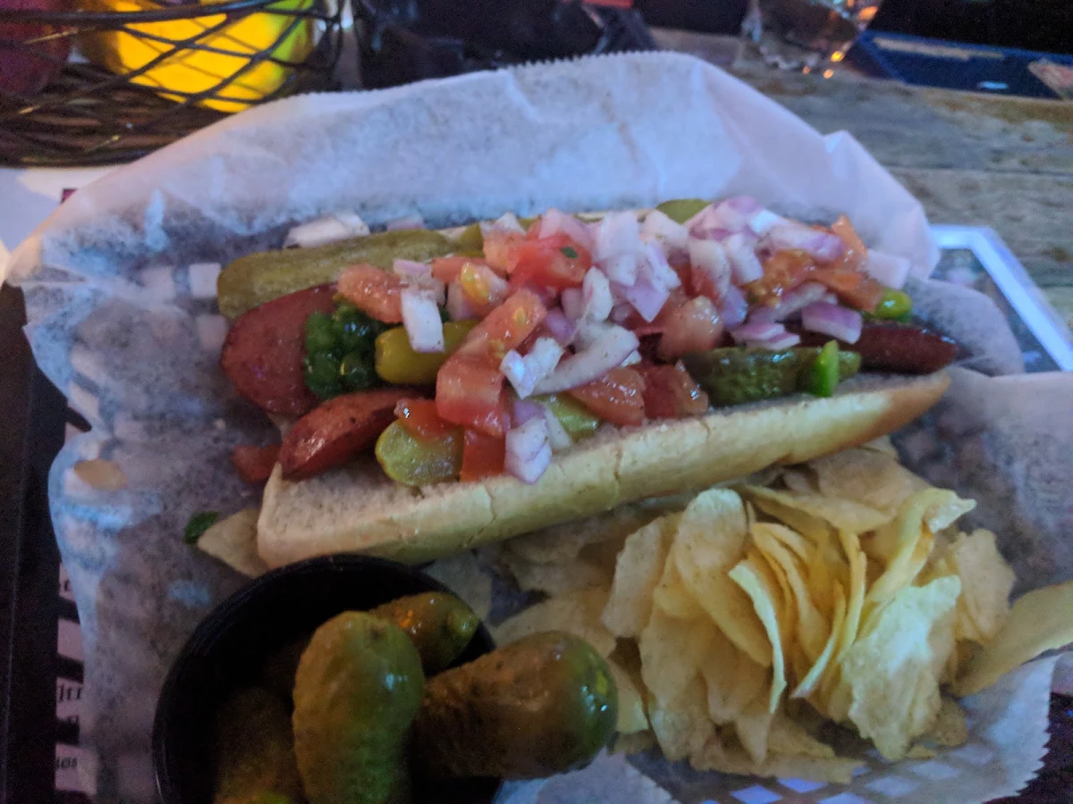 Bastardized Chicago Style Hot Dog