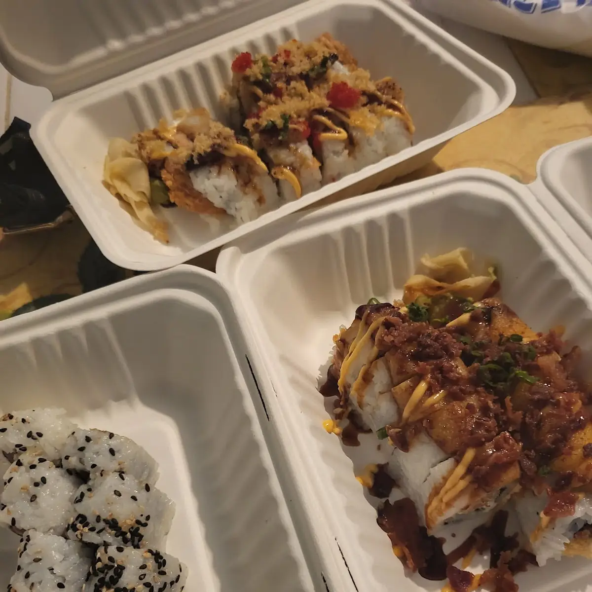 Spicy Tuna Roll Surf and Turf Roll Aloha Roll