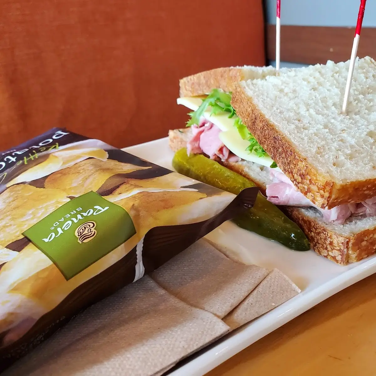 Club Sandwich with Potato Chips