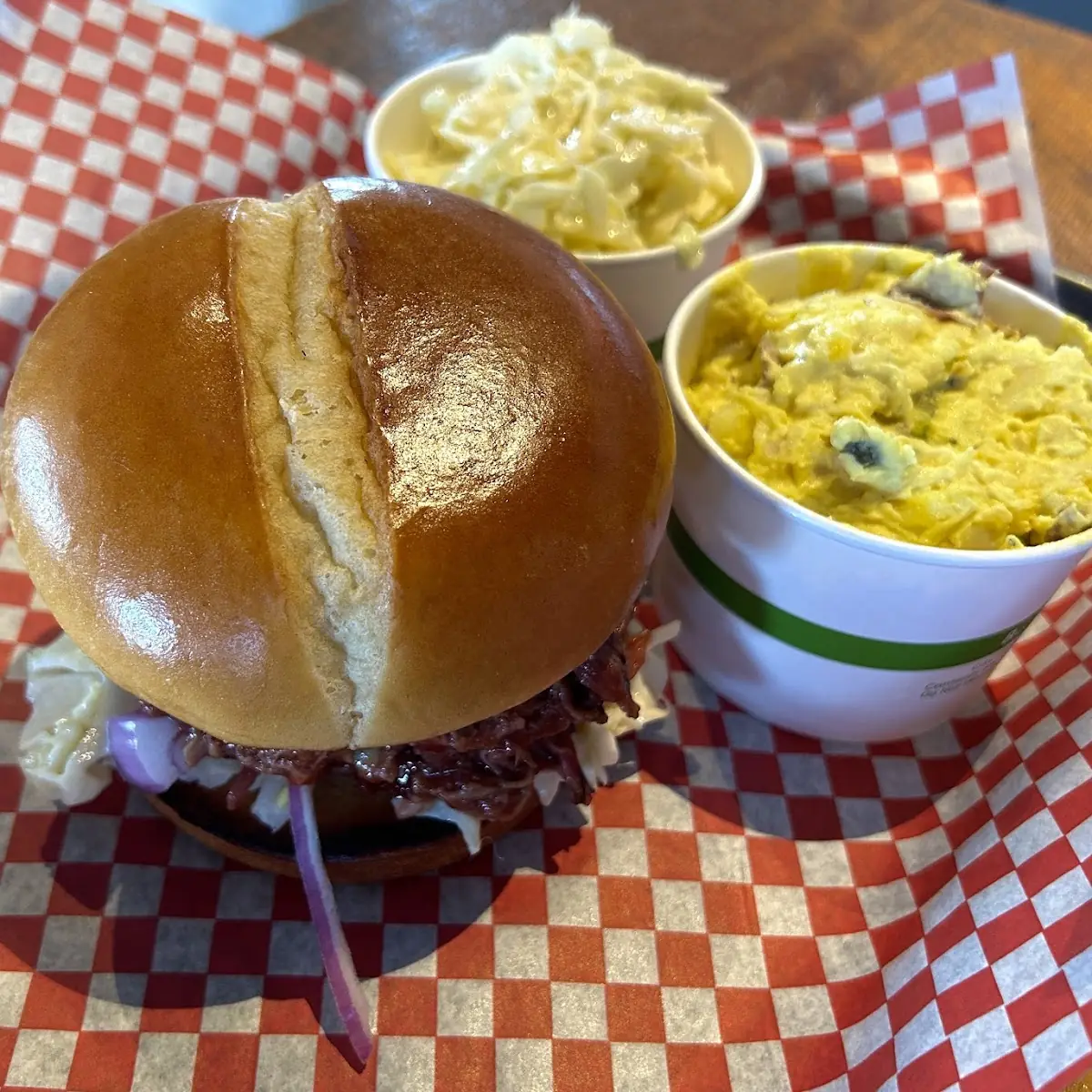 Bacon Cheeseburger w Potato Salad