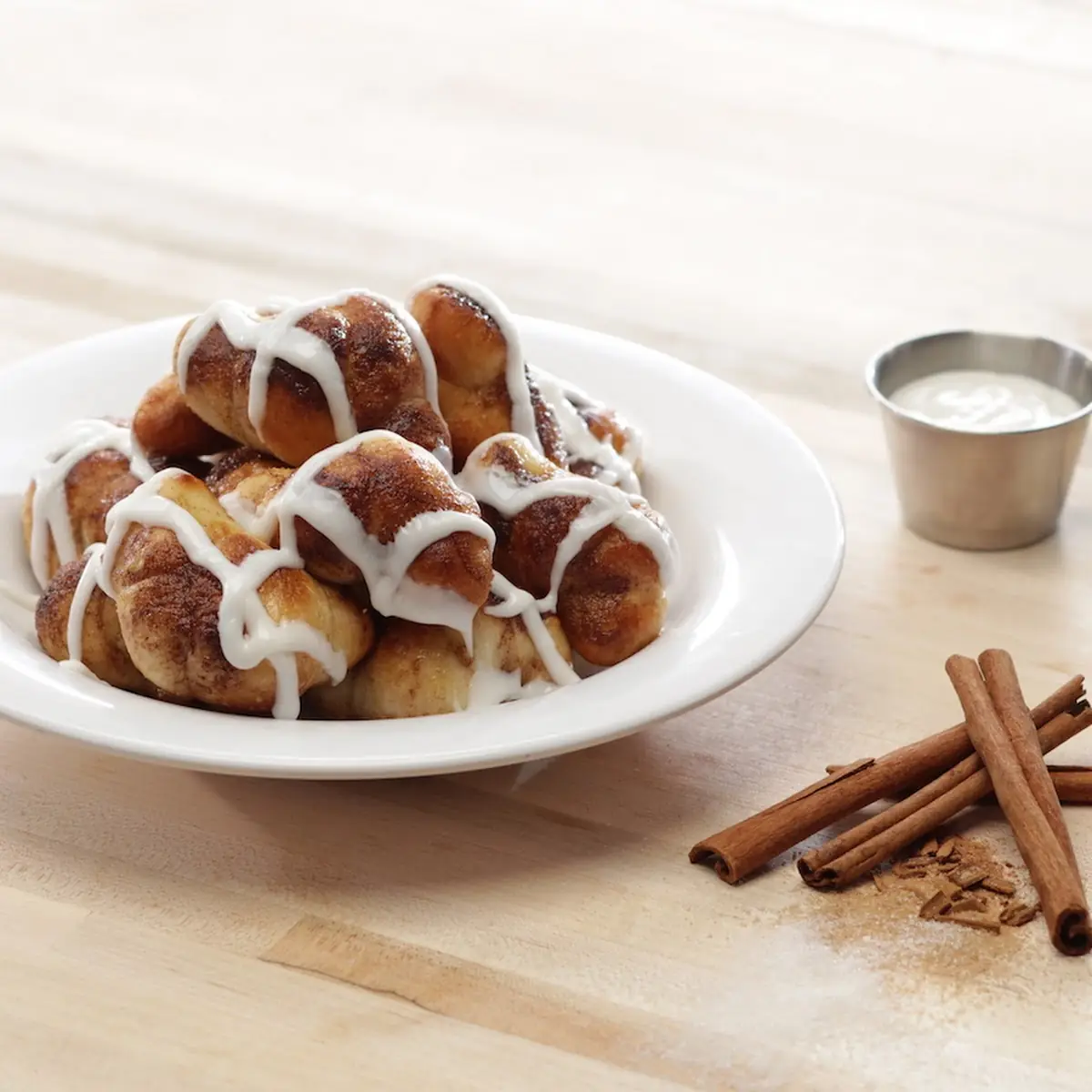 Cinnamon Knots with Icing