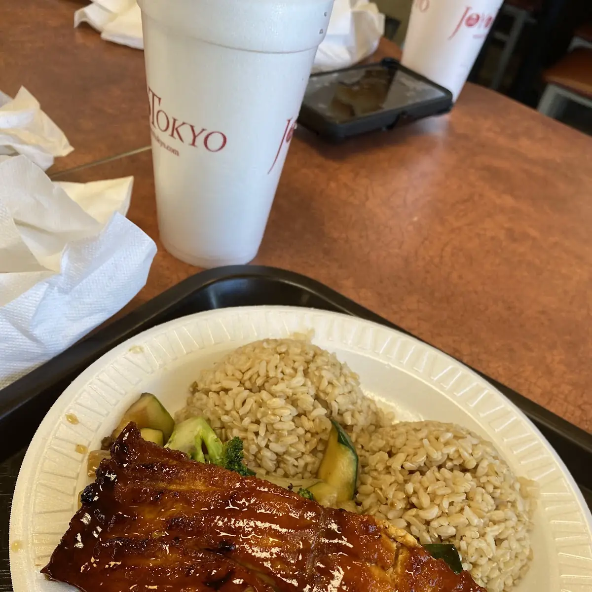 Hibachi Salmon with Brown Rice