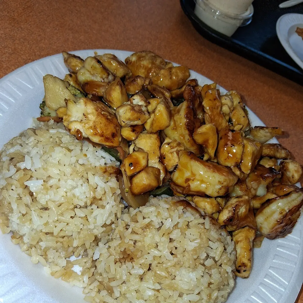 Hibachi Shrimp and Chicken Rice