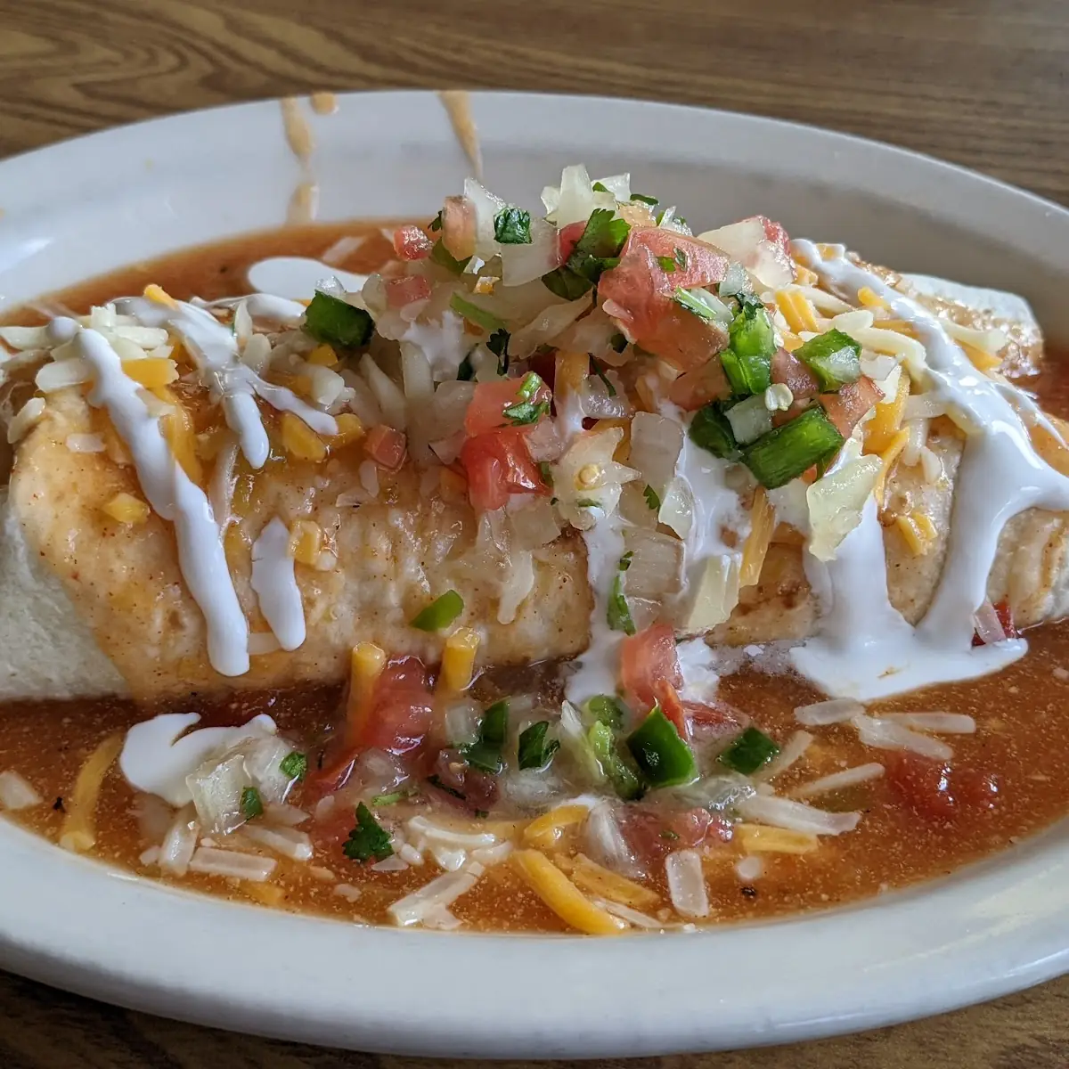 Smothered Breakfast Burrito