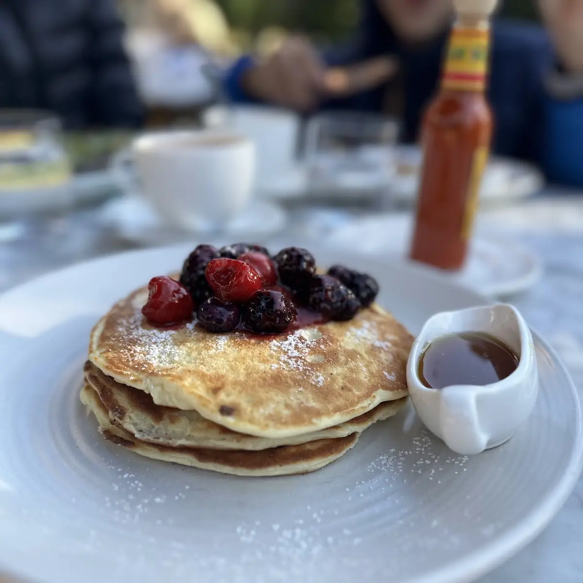 Lemon Pancakes with Fresh Berries