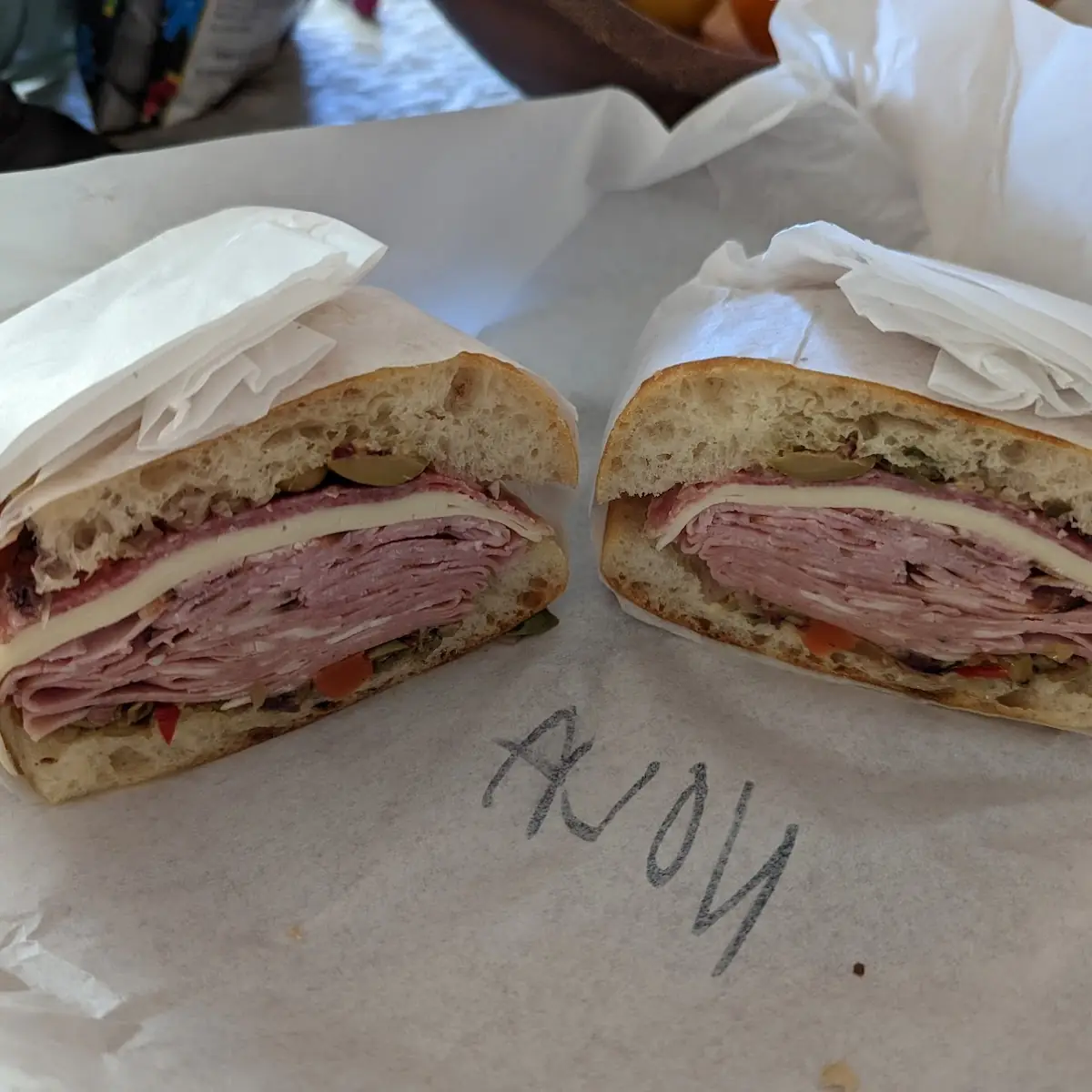 Mortadella Sandwich