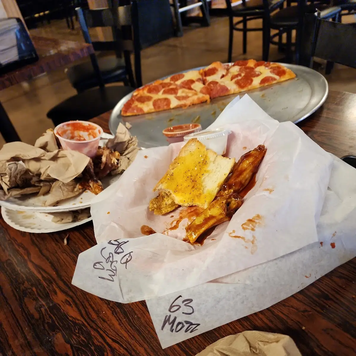 BBQ Wings and Breadsticks
