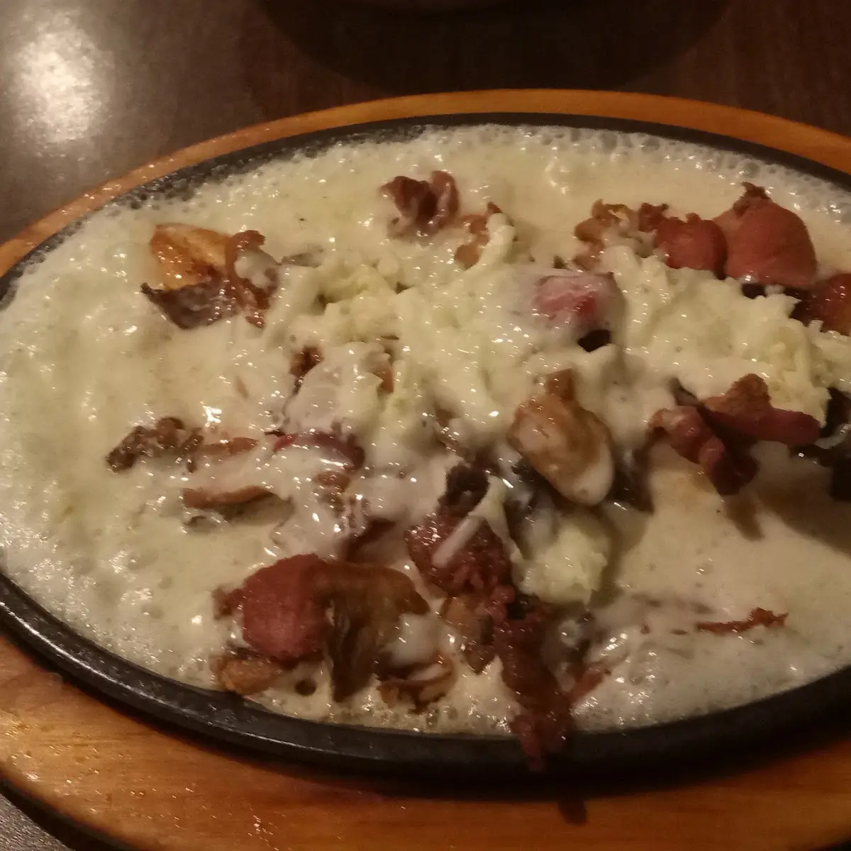 Chicken Bacon Mushroom and Queso