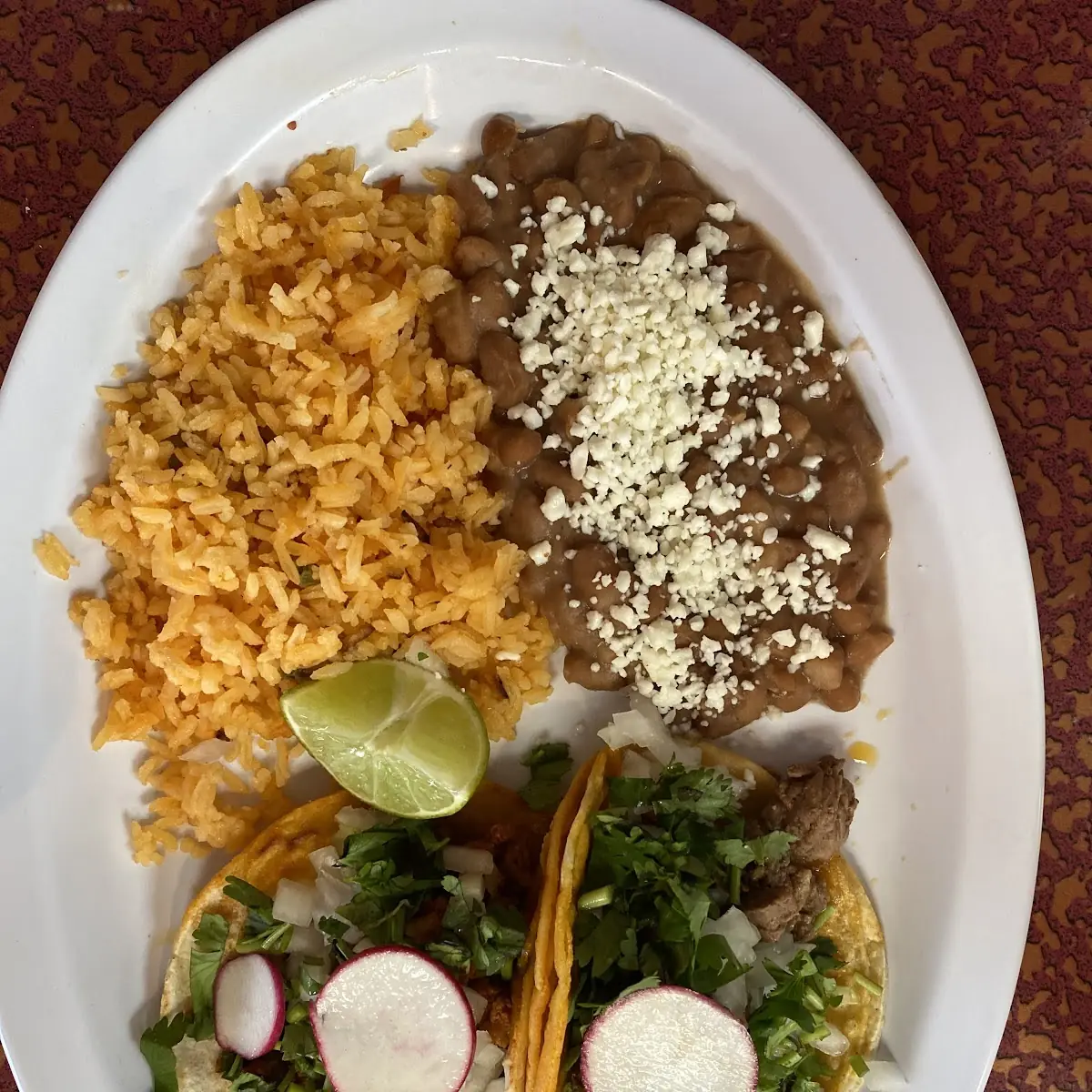 Tacos De Barbacoa Plate