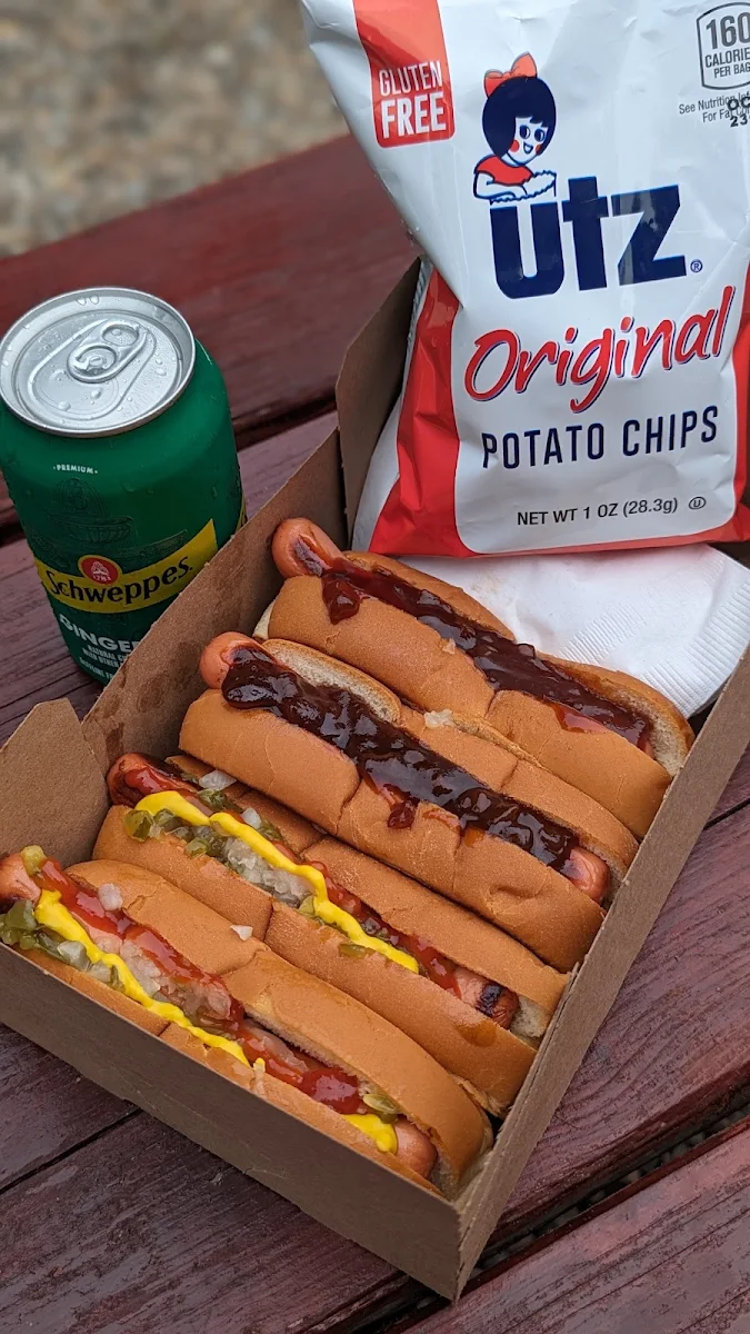 Regular Hot Dog and BBQ Hot Dog