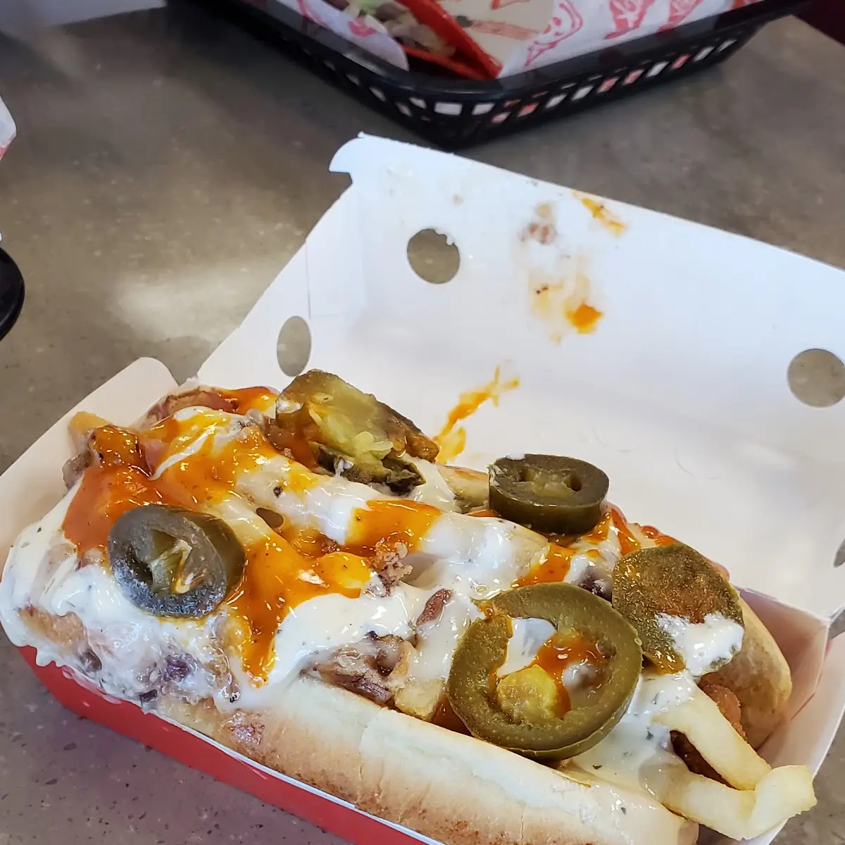 Loaded Spicy Chicken Sando