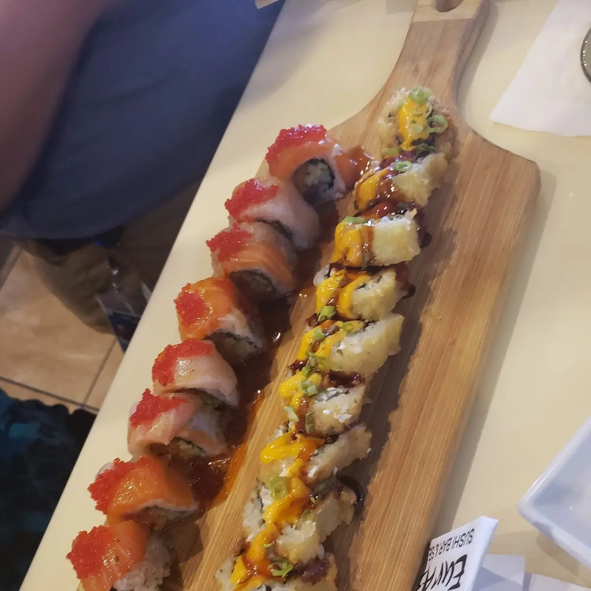 Assorted Sushi Rolls on Platter
