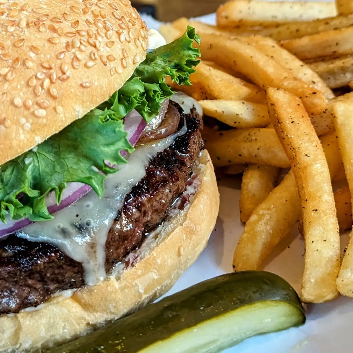 Mushroom Swiss Burger