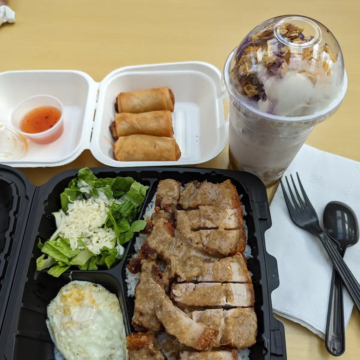 Crispy Pork Belly & Spring Roll