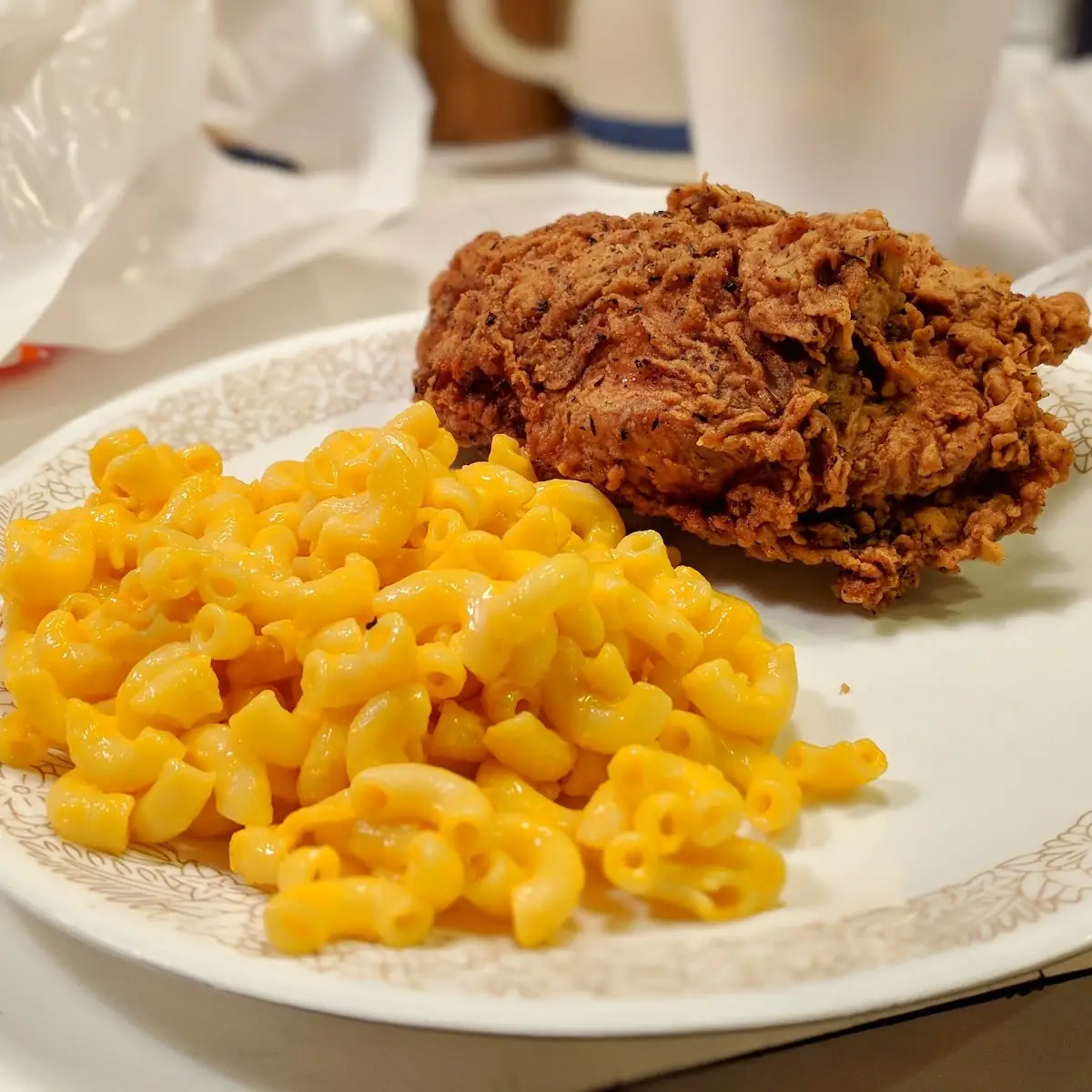 Fried Chicken and Mac and Cheese