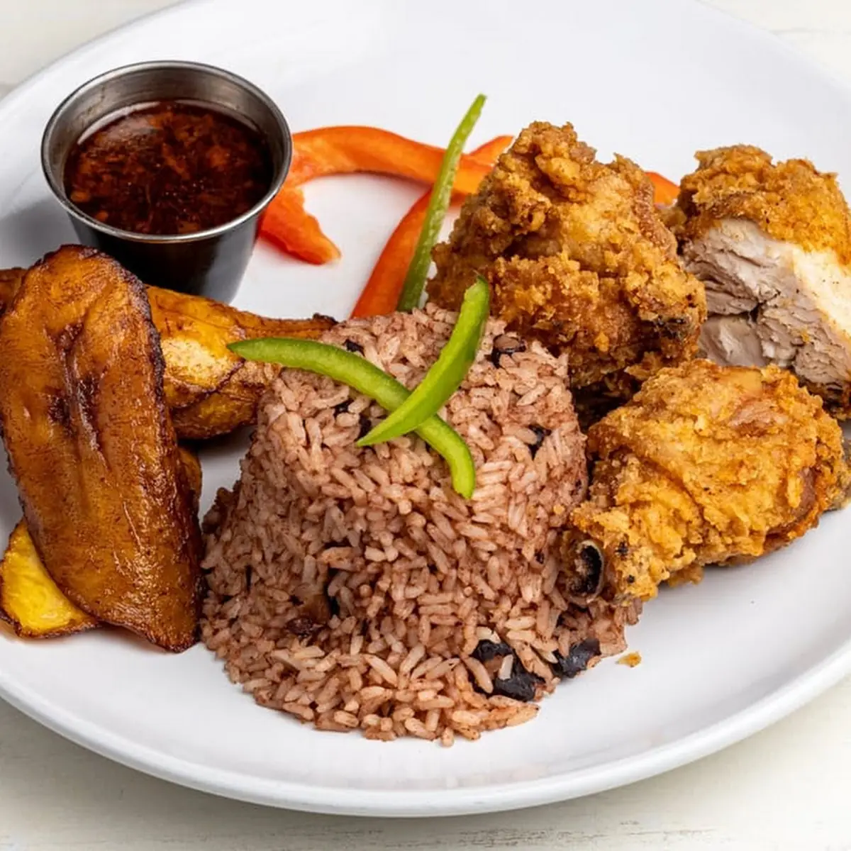 Jerk Chicken with Rice Beans
