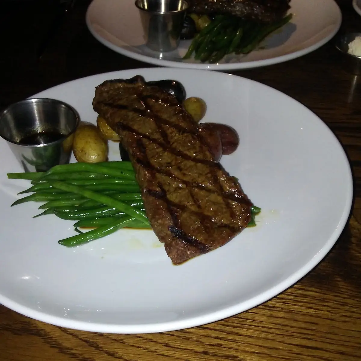 Steak Potatoes and Green Beans