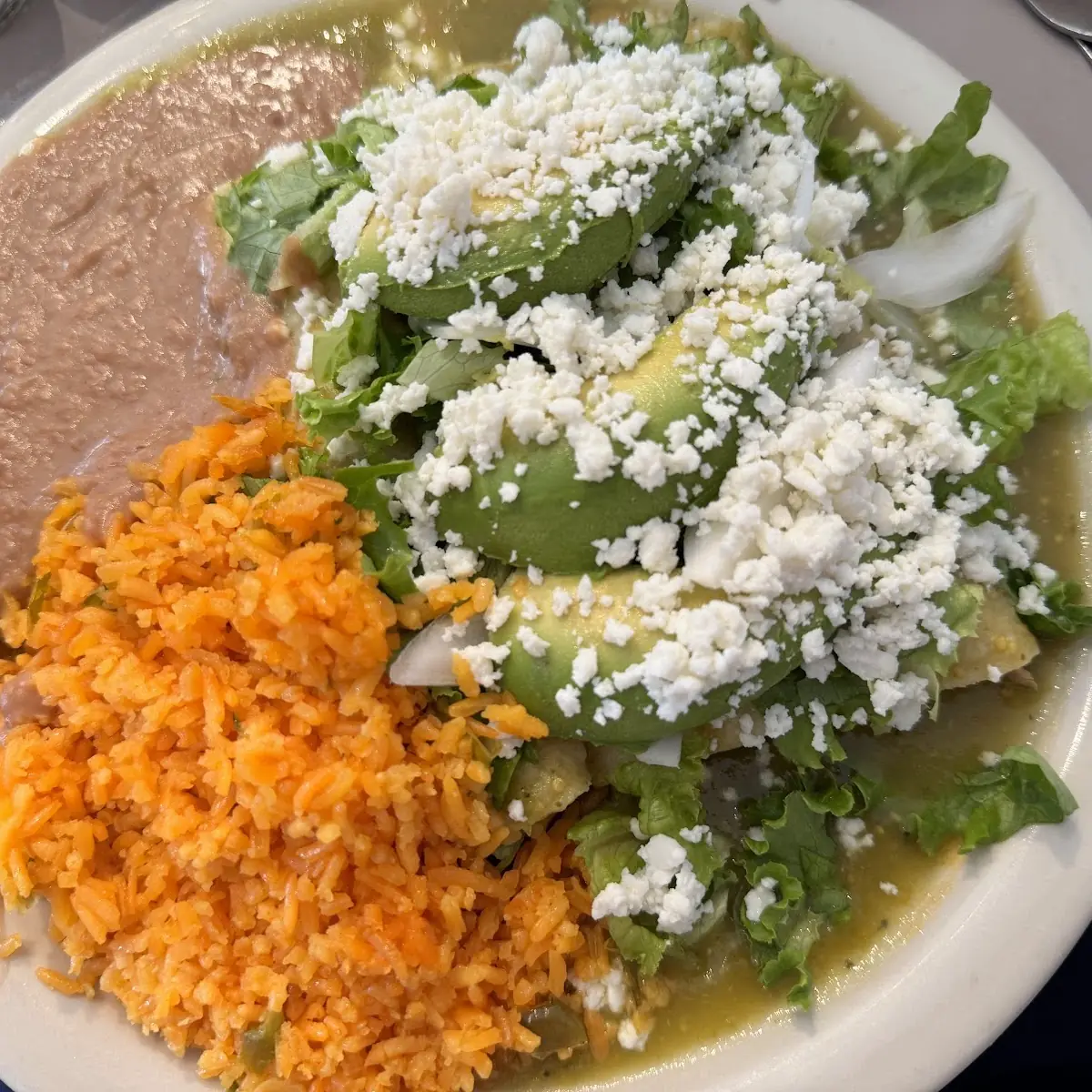 Green Chilaquiles with Eggs and Chorizo