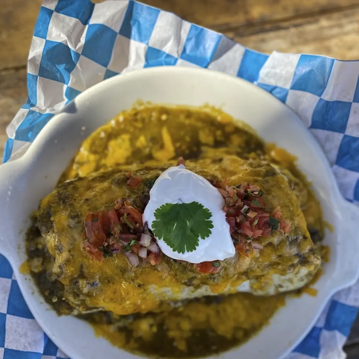 Smothered Breakfast Burrito