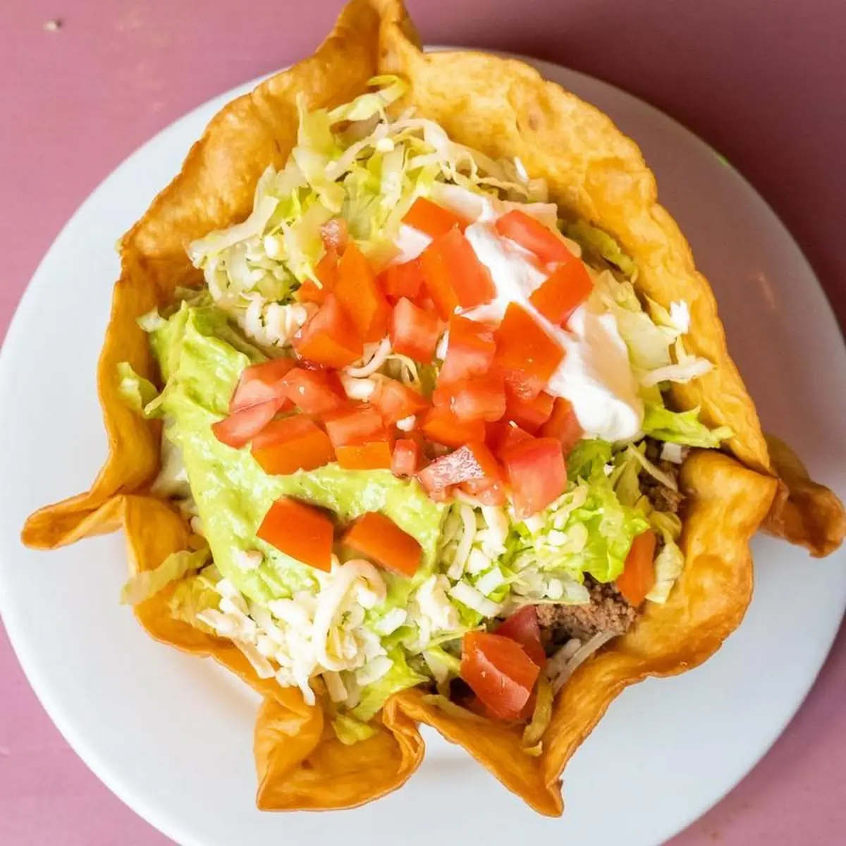 Mini taco salad