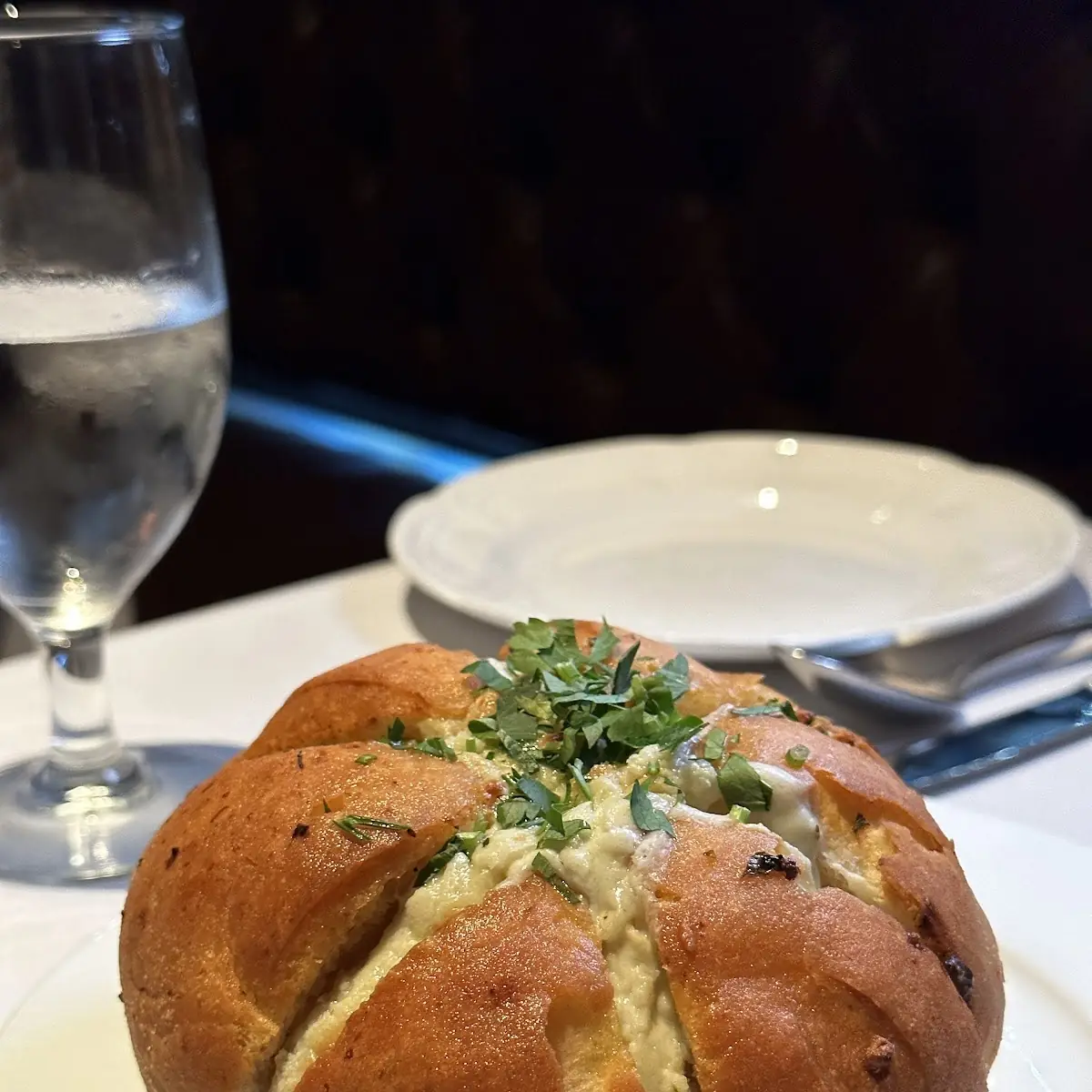 Lobster Bisque Caesar Salad Bread